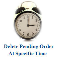 MT4-Delete pending order at time